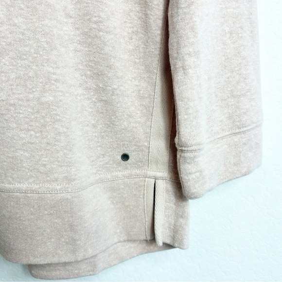 PRANA WOMEN'S COZY UP SUMMER CHAMPAGNE HEATHER PULLOVER SWEATER SIZE MEDIUM NEW - Picture 3 of 6